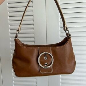 Minicci Vintage Y2K brown leather mini purse
